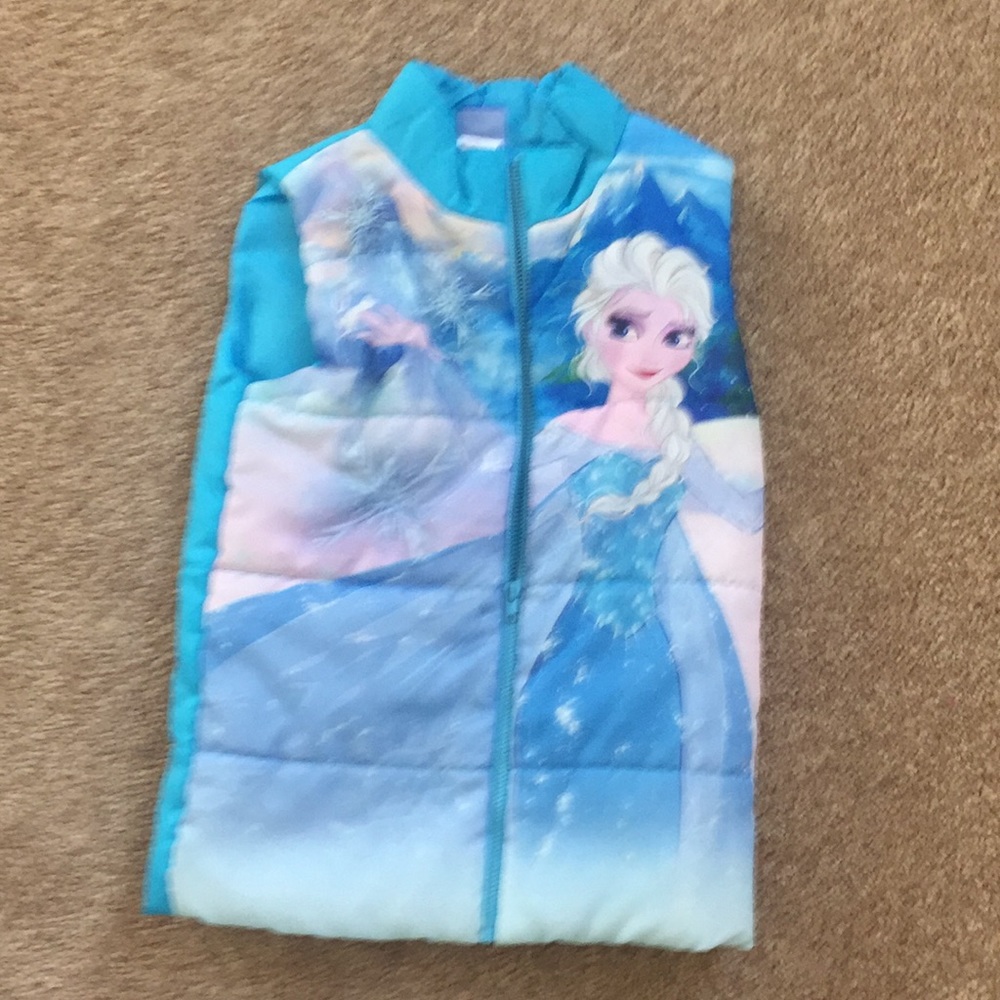 DISNEY FROZEN  GIRLS PUFFER VEST SIZE 5